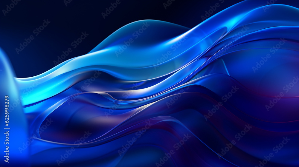 abstract blue background with waves, smartphone wallpaper. Generative Ai. abstract blue background with waves, smartphone wallpaper. Generative Ai.