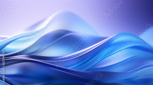 beautiful background with blue wave, smartphone wallpaper. Generative Ai. 