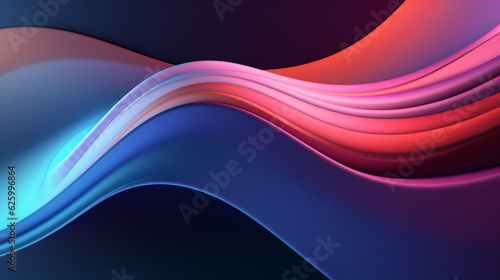 elegant abstract background with beautiful purple orange blue wave on dark, smartphone wallpaper. Generative Ai. 