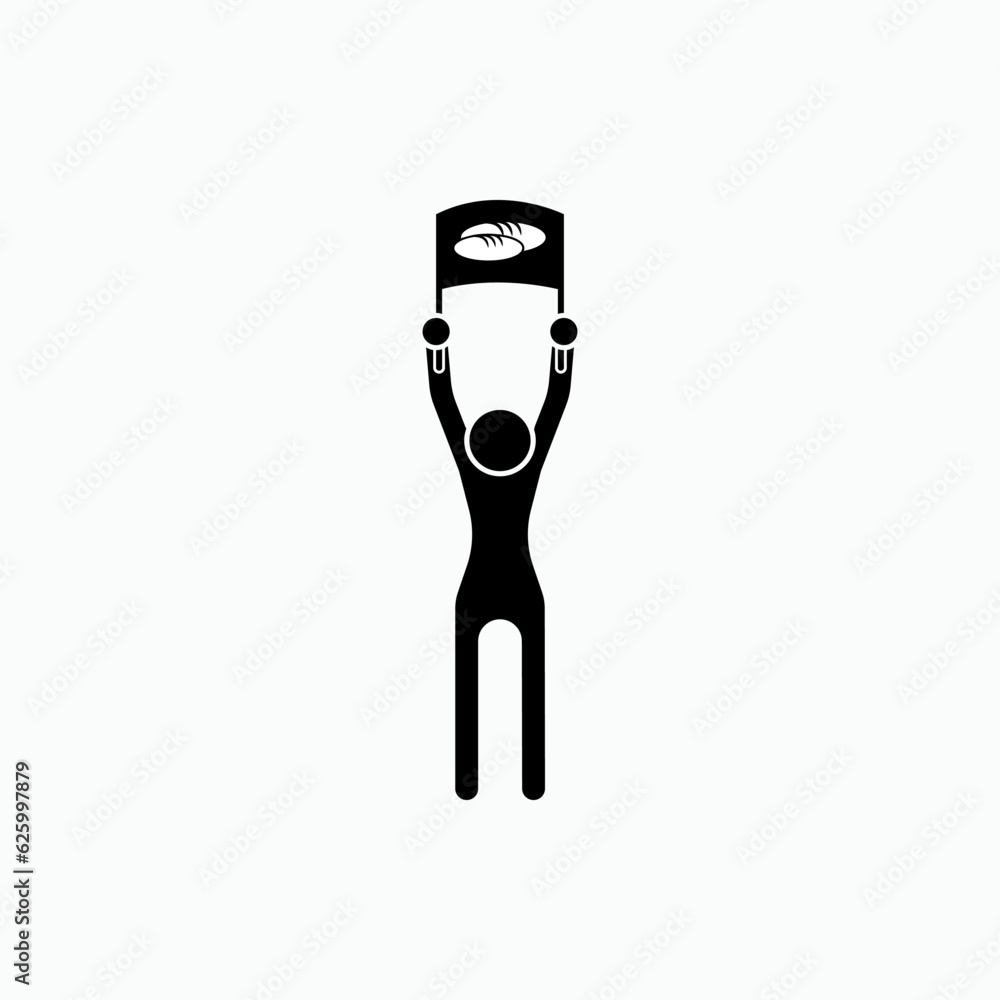 Hunger Icon. Poverty Symbol - Vector, Sign for Design, Presentation, Website or Apps Elements. Hunger Icon. Poverty Symbol - Vector, Sign for Design, Presentation, Website or Apps Elements.