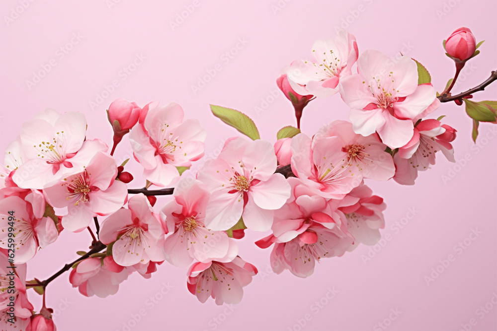 cherry blossoms pink background