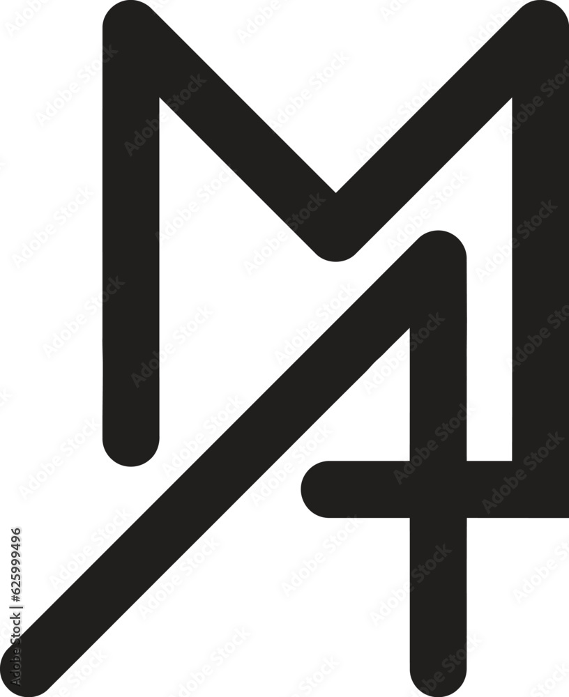 Initial monogram letter MA logo Design vector Template. MA Letter Logo Design. Initial monogram letter MA logo Design vector Template. MA Letter Logo Design.