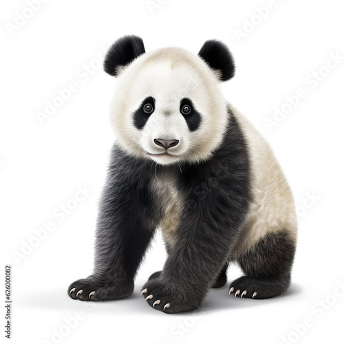 giant panda on transparent background (png).