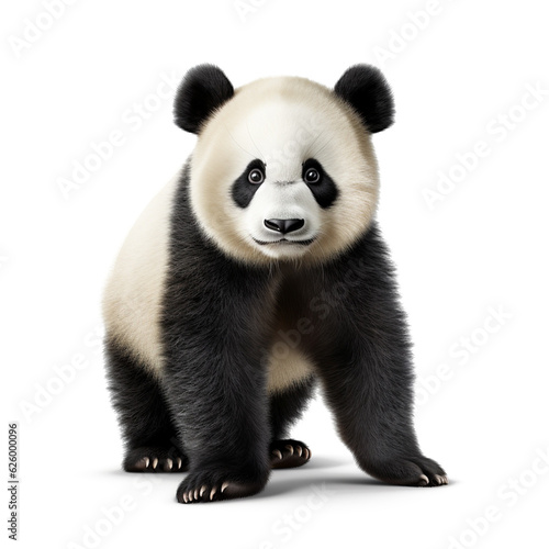 giant panda on transparent background