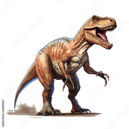Scary ferocious Tyrannosaurus on transparent background. © I LOVE PNG