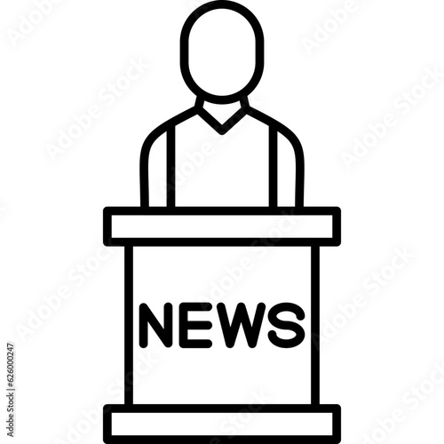 News Anchor Icon