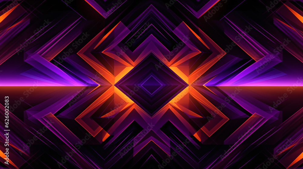 Fototapeta premium abstract background with geometric glowing lines