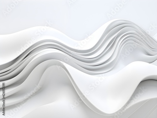 Wellen der Reinheit: Weißer Hintergrund im Fluss photo