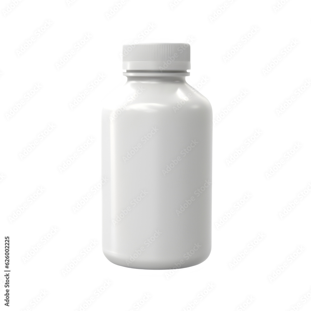 white bottle isolated on transparent background ,generative ai white bottle isolated on transparent background ,generative ai