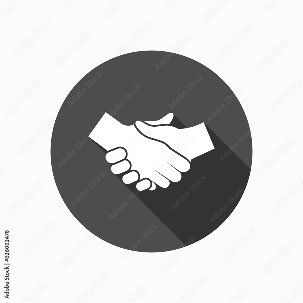 Fototapeta premium Shake Hand Icon. Deal Symbol - Vector, Sign for Design, Presentation, Website or Apps Elements