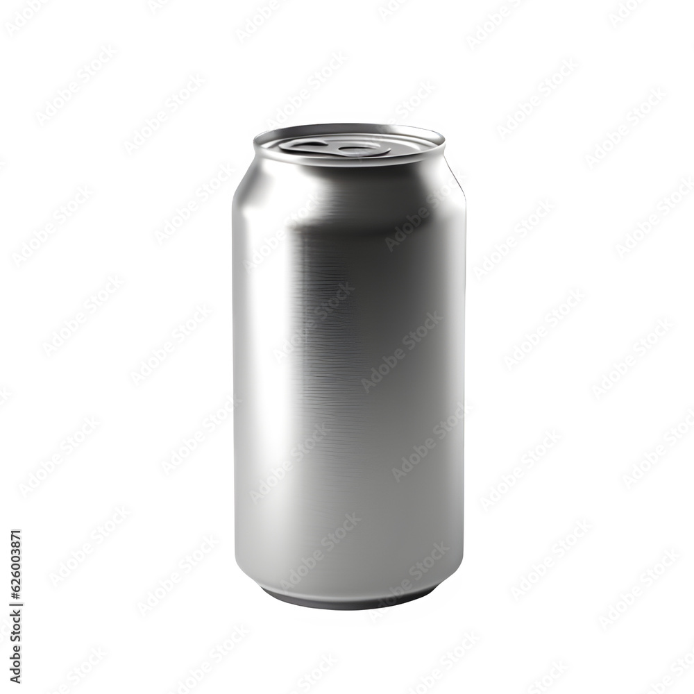 canned drink packaging isolated on transparent background, empty canned drink ,generative ai canned drink packaging isolated on transparent background, empty canned drink ,generative ai