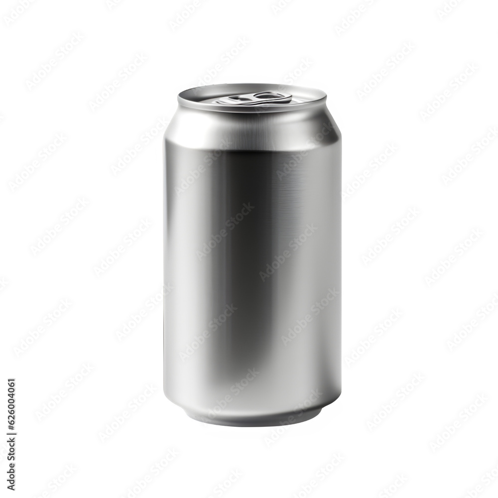 canned drink packaging isolated on transparent background, empty canned drink ,generative ai canned drink packaging isolated on transparent background, empty canned drink ,generative ai