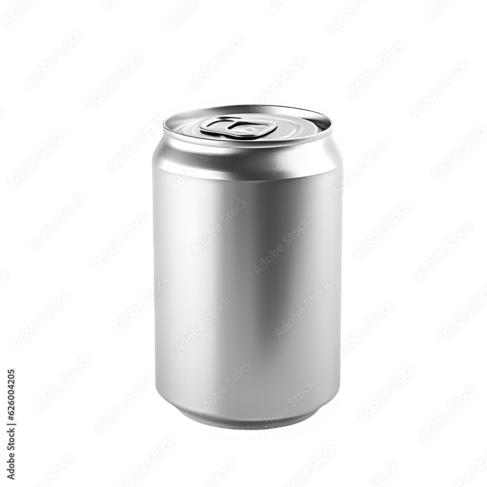 canned drink packaging isolated on transparent background, empty canned drink ,generative ai canned drink packaging isolated on transparent background, empty canned drink ,generative ai