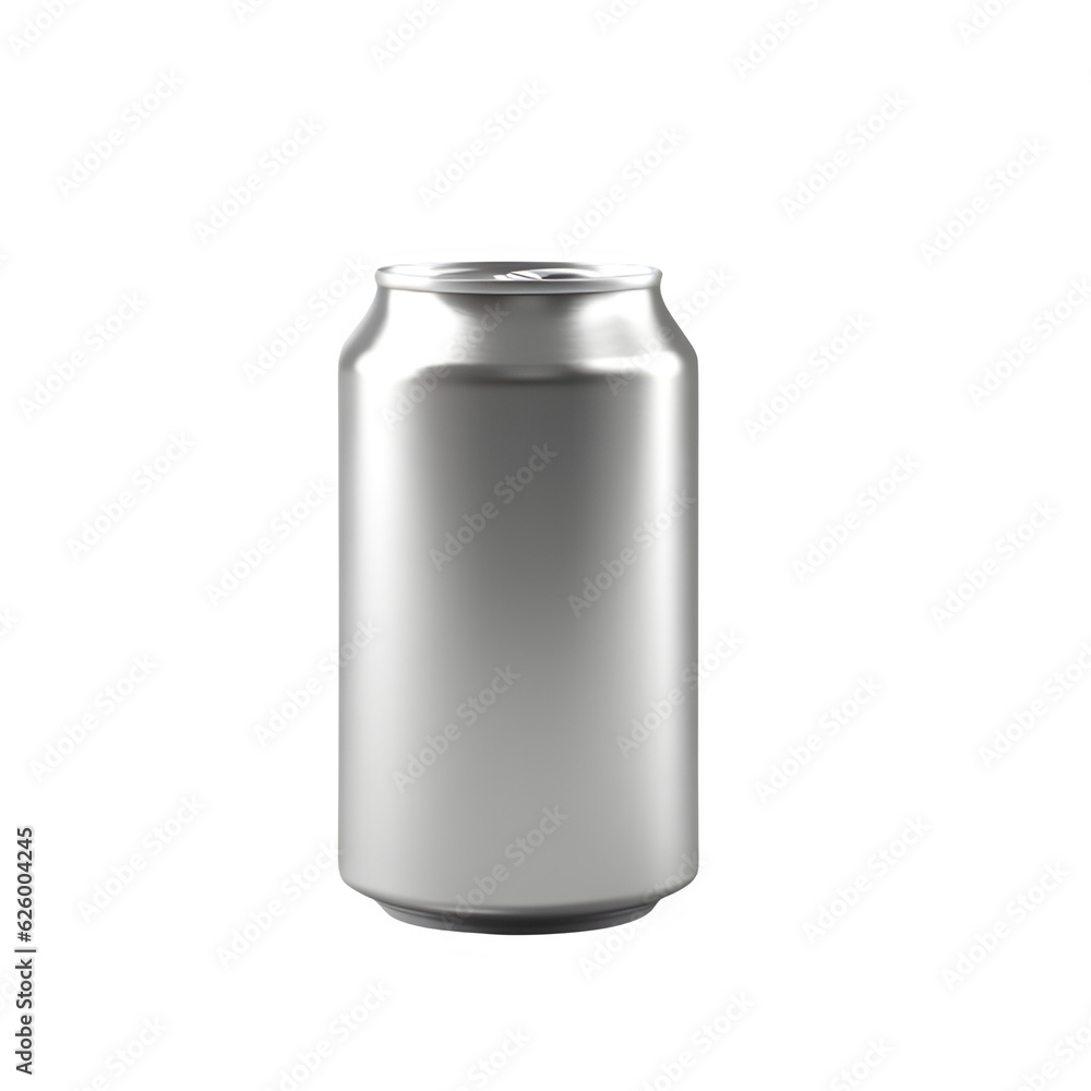 canned drink packaging isolated on transparent background, empty canned drink ,generative ai canned drink packaging isolated on transparent background, empty canned drink ,generative ai