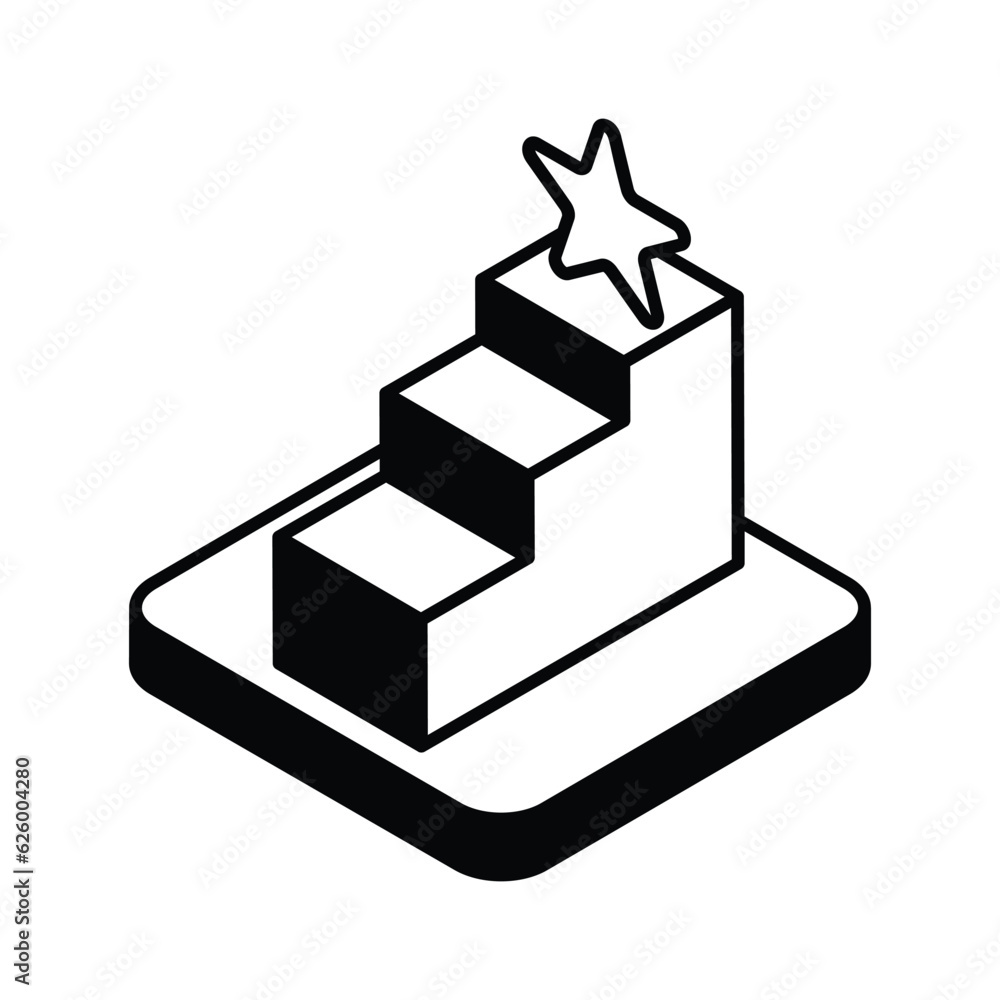 Rank Icon vector stock illustration. Rank Icon vector stock illustration.
