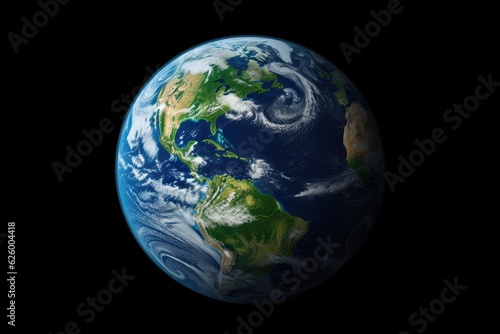 Earth planet created with Generative AI technology