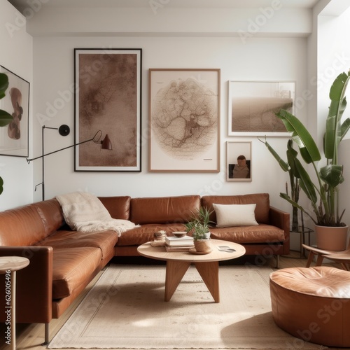 home interior design concept scandinavian interior style living room decoration home improvement and renovation beautiful daylight interior living area background,ai generate