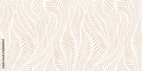 Seamless pattern with leaves. Abstract floral background. Vector illustration.