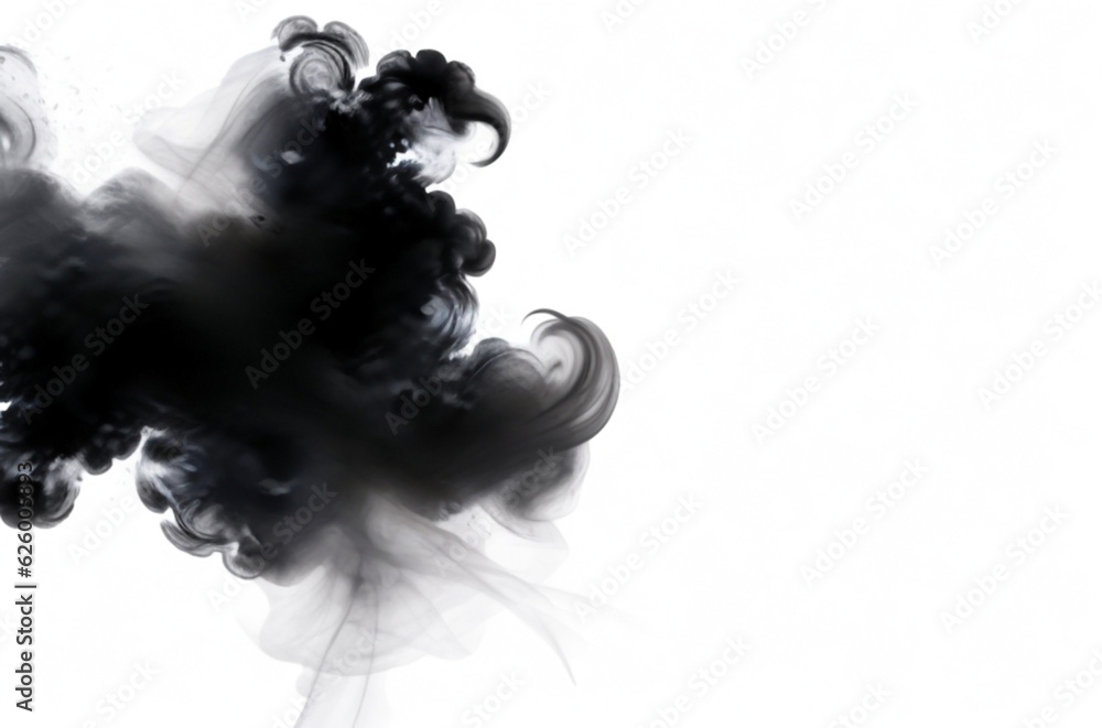 Fototapeta premium smoke on white background