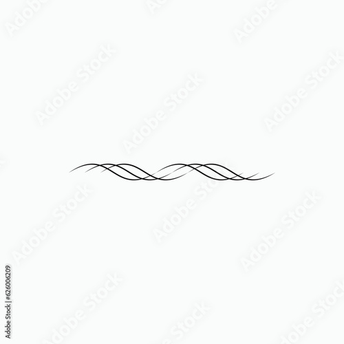 Wave Icon. Flowing Logotype. Flow Pattern Symbol – Vector.  