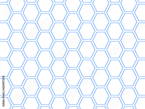 blur neon hexagon seamless pattern