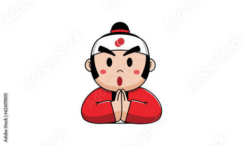 japanese chef mascot design