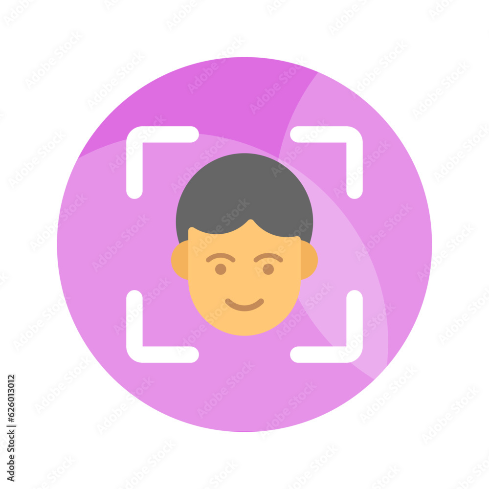 Human avatar inside crosshair showing concept vector of camera focus Human avatar inside crosshair showing concept vector of camera focus