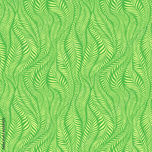 Seamless pattern with leaves. Abstract floral background. Vector illustration.