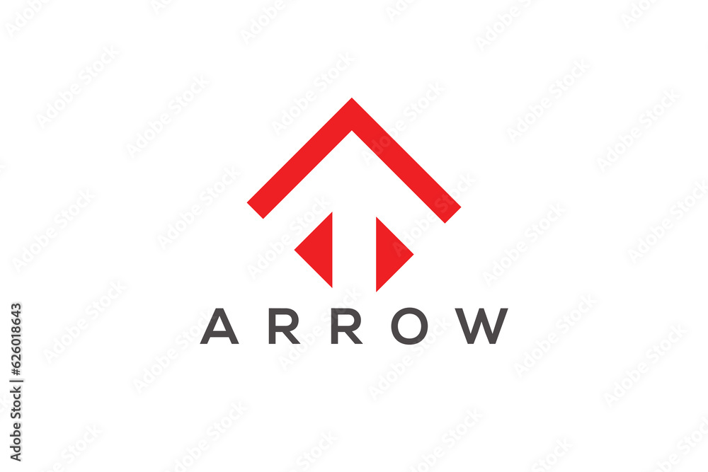 Red Arrow logo design vector template Red Arrow logo design vector template