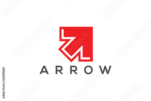 Free Download Red Arrow logo design vector template - GFXLoad