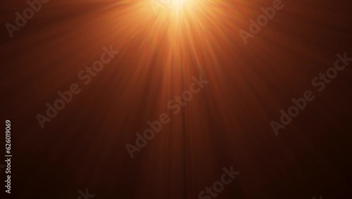 Rays of the sun on a black background