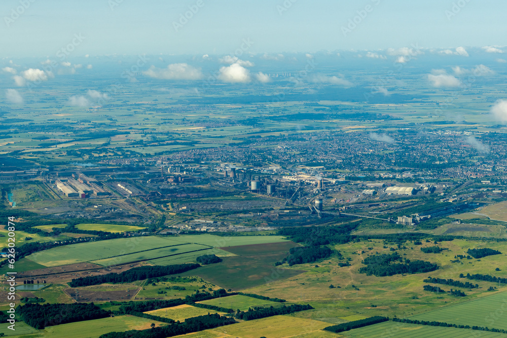Scunthorpe Steelworks From Above
