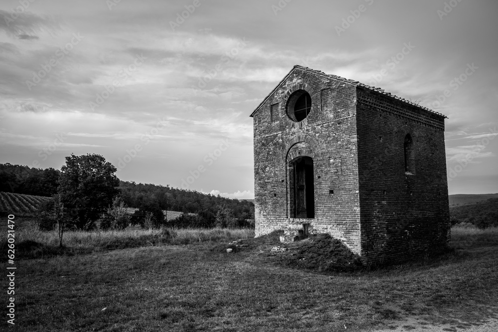 Fototapeta premium The Abbey of Saint Galgano in the province of Siena in Tuscany 