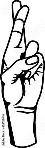 black and white sketch of a person with a tattoo  Symbol Hand Gesture