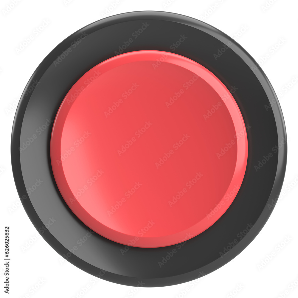 3D circle button. Empty button. 3D illustration. 3D circle button. Empty button. 3D illustration.