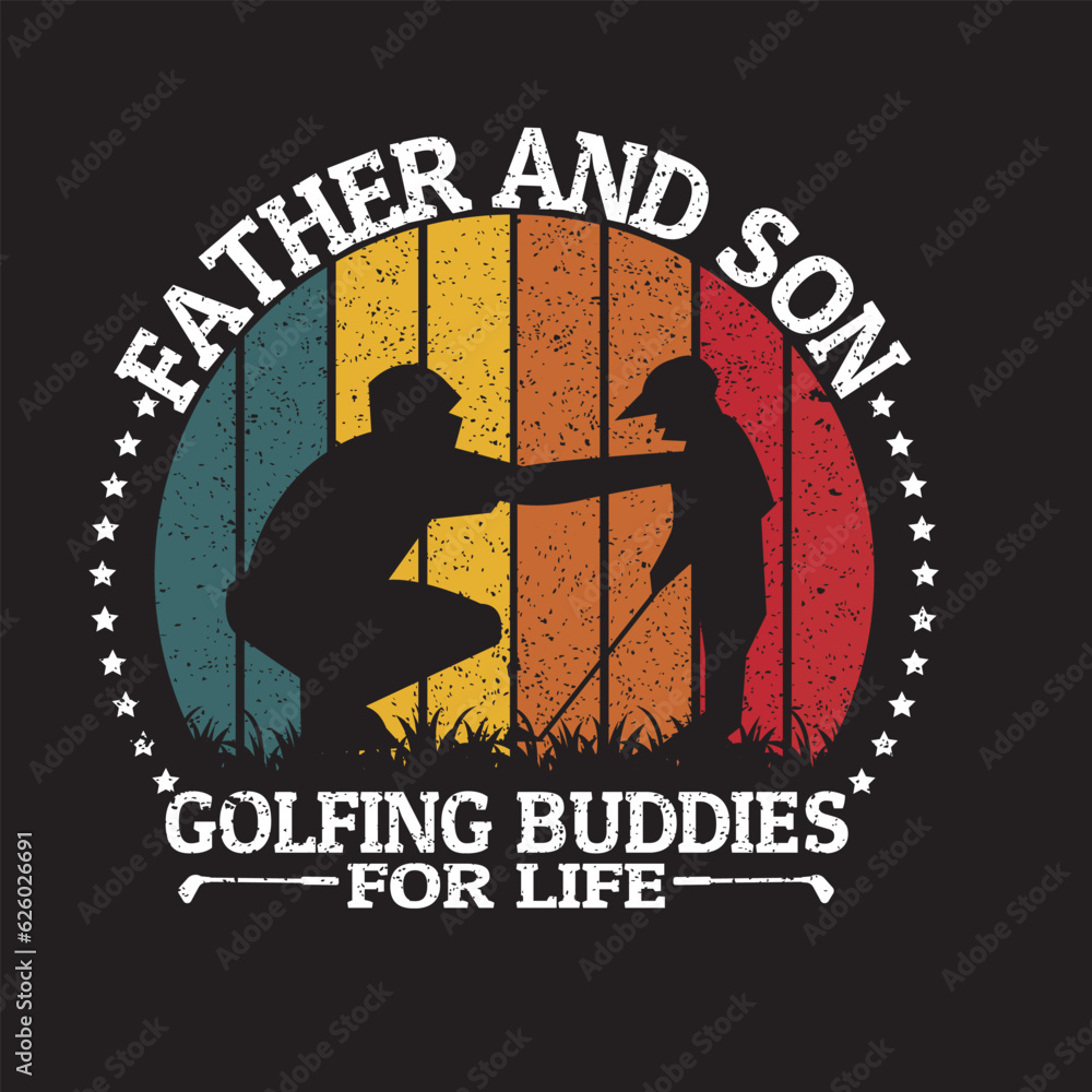 father and son golf