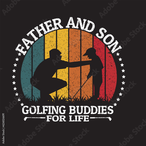 father and son golf