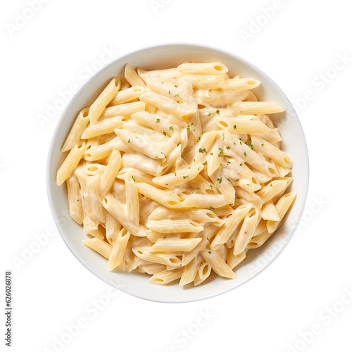 Pasta with tomato, mushrooms, vegetables and basil on transparent background Remove png created with Generative AI, Clipping Path