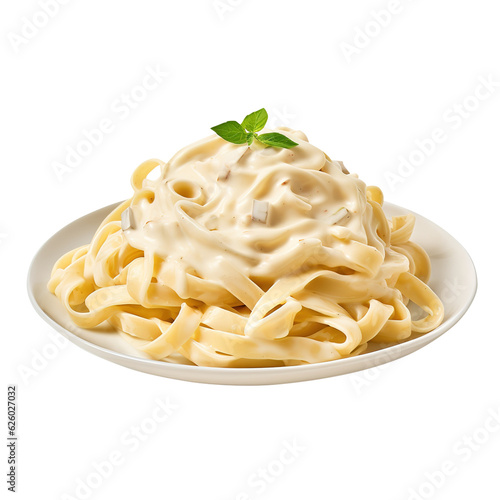 Pasta with tomato  mushrooms  vegetables and basil on transparent background Remove png created with Generative AI  Clipping Path