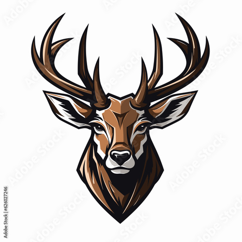 Esport vector logo deer  deer icon  deer head  vector