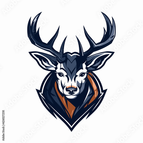 Esport vector logo deer  deer icon  deer head  vector