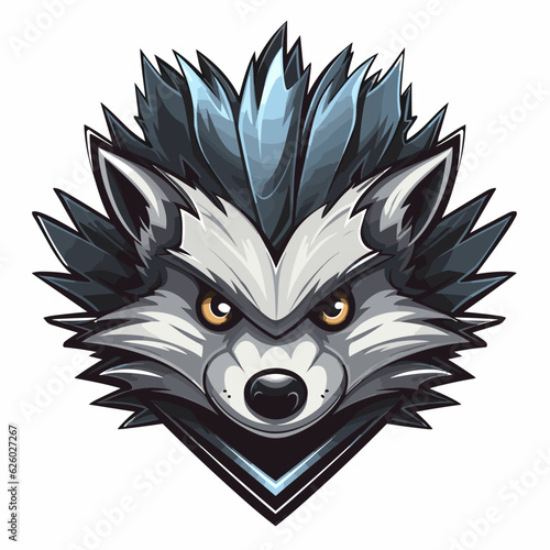 Esport vector logo hedgehog, hedgehog icon, hedgehog head, vector