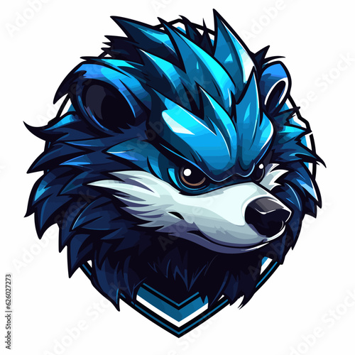 Esport vector logo hedgehog, hedgehog icon, hedgehog head, vector