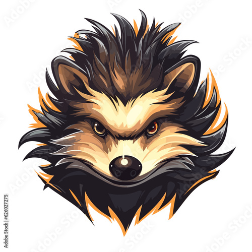 Esport vector logo hedgehog, hedgehog icon, hedgehog head, vector