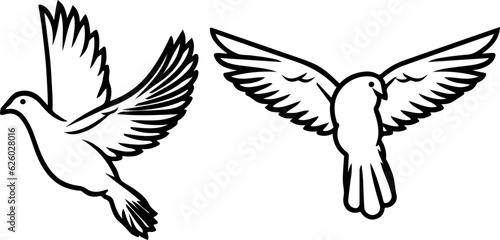 illustration of a flying bird