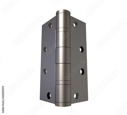 Photos Realistic 3d iron Hinge rendering, door and window design element