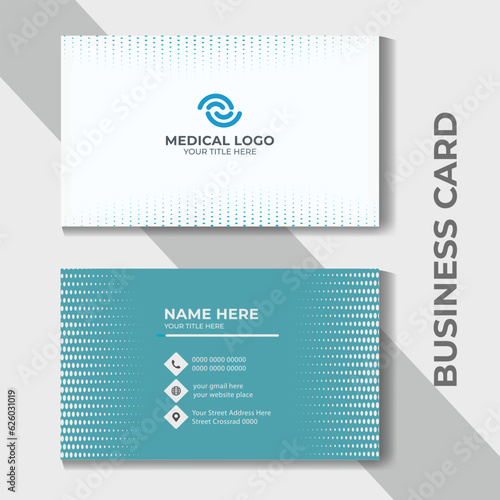 Professional Medical Business Card Template or Medical business card corporate identity design
