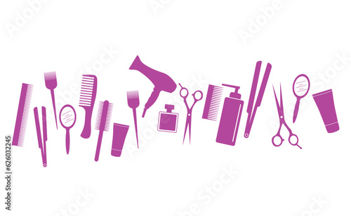 icone, silhouette,  parrucchiere, estetica, 
