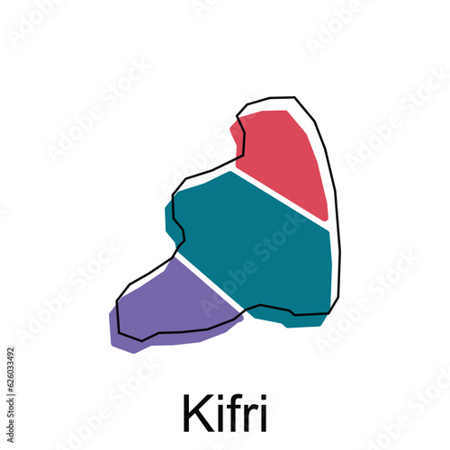 vector map of Kifri colorful modern outline, High detailed vector illustration vector Design Template, suitable for your company photo