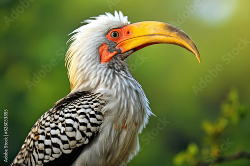 Yellow-billed hornbill close up © Veniamin Kraskov